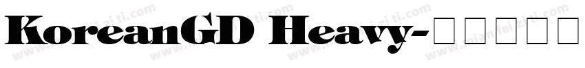 KoreanGD Heavy字体转换